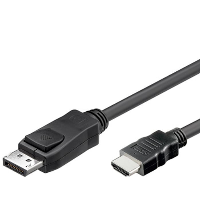 Alcasa DisplayPort - HDMI, 1m Czarny