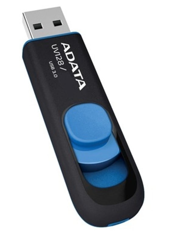 ADATA DashDrive UV128 32GB USB Typu-A 3.2 Gen 1 (3.1 Gen 1) Czarny, Niebieski AUV128-32G-RBE
