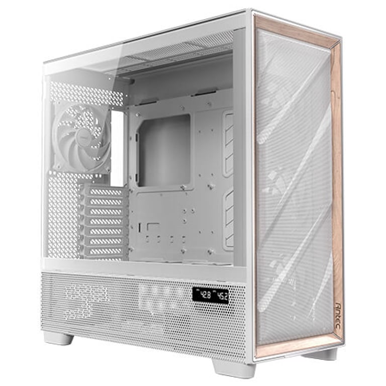 Antec FLUX PRO White EUV Full Tower Biały, Drewno