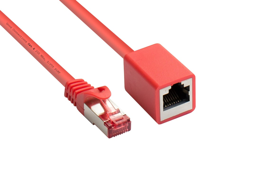 Alcasa 8063VR-020R kabel sieciowy Czerwony 2 m Cat6 S/FTP (S-STP)