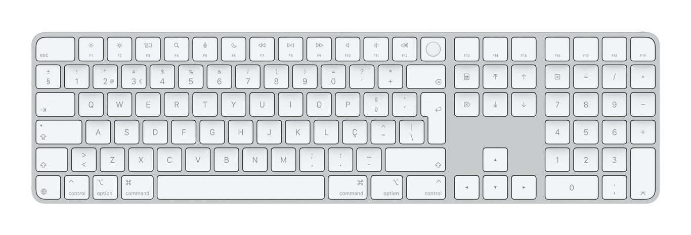 Apple Magic klawiatura Uniwersalne USB + Bluetooth QWERTY Portugalski Biały MXK73PO/A