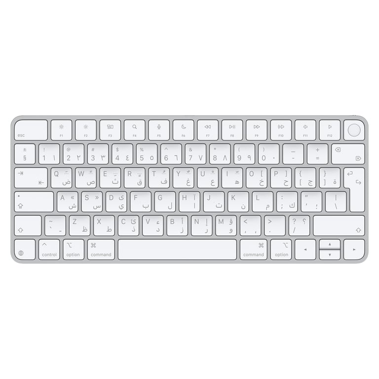 Apple Magic klawiatura Uniwersalne USB + Bluetooth Arabski Srebrny, Biały MXCK3AB/A