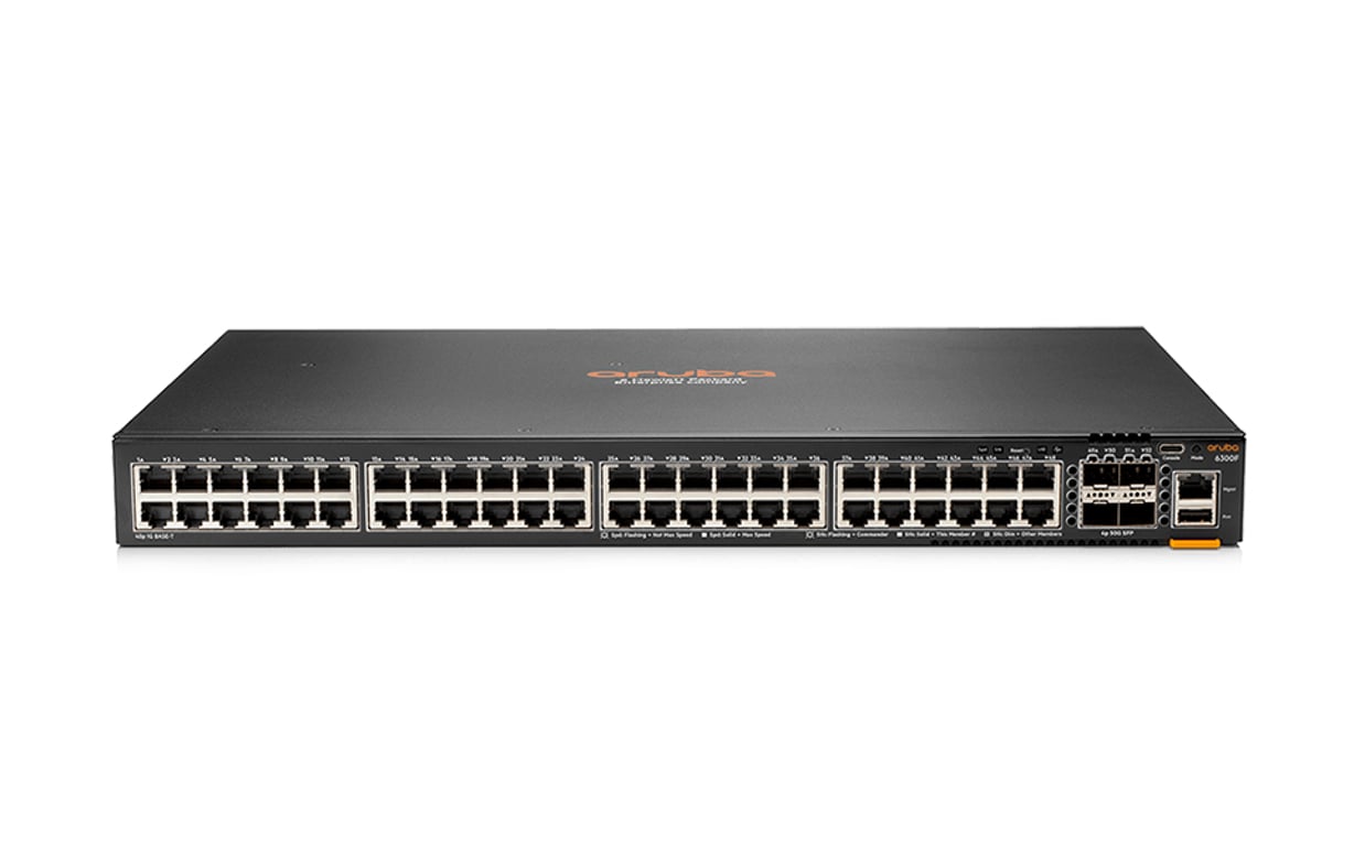 Aruba, a Hewlett Packard Enterprise company CX 6300F L3 Gigabit Ethernet (10/100/1000) Czarny