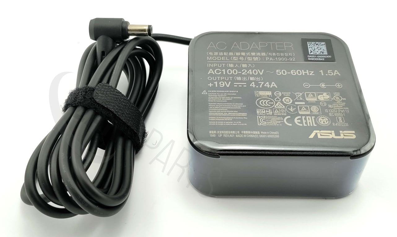 ASUS 0A001-00053100 adapter zasilający/ inwentor Wewnętrzna 90 W Czarny