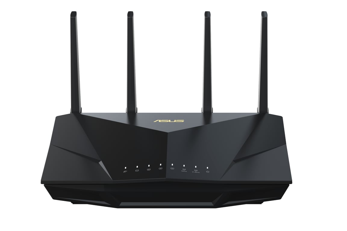 ASUS RT-AX5400 router bezprzewodowy Gigabit Ethernet Dual-band (2.4 GHz/5 GHz) Czarny 90IG0860-MO9B00