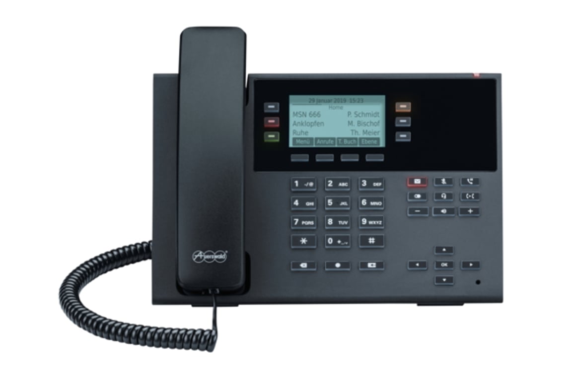 Auerswald COMfortel D-210 telefon VoIP Czarny 3 linii LCD