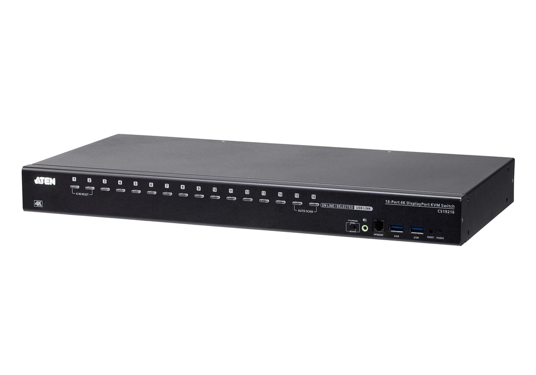 ATEN CS19216-AT-G przełącznik KVM Czarny