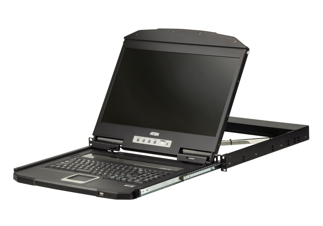 ATEN CL3700NW przełącznik KVM Możliwości montowania w stelażu Czarny