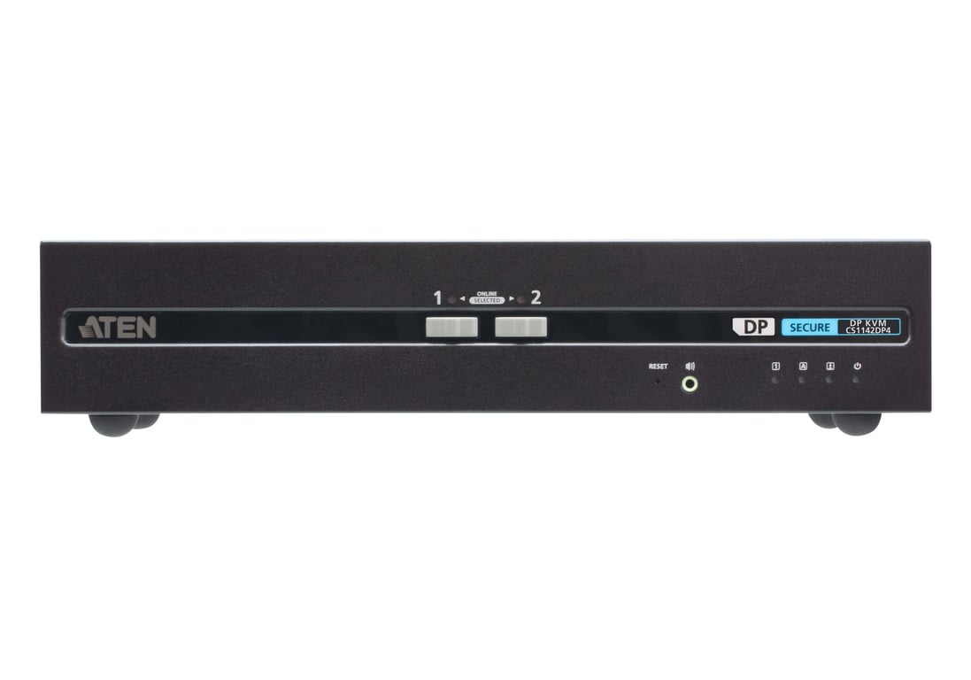 ATEN CS1142DP4 przełącznik KVM Czarny