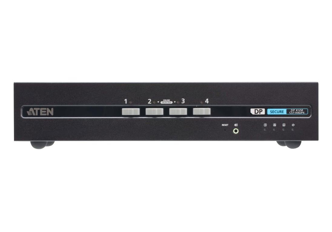 ATEN CS1144DP4 przełącznik KVM Czarny