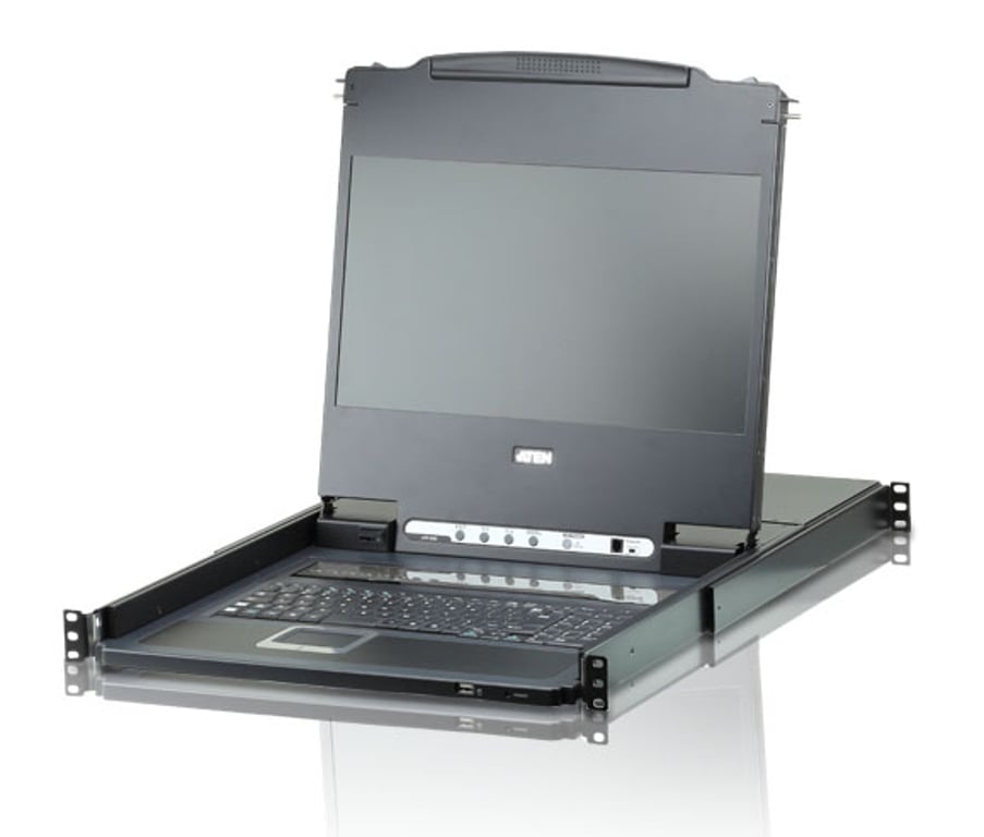 ATEN CL6708MW przełącznik KVM Możliwości montowania w stelażu Czarny