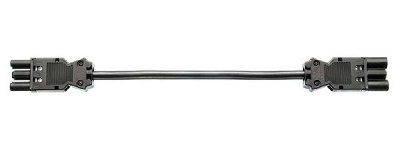 Bachmann 375.053 kabel zasilające Czarny 1 m