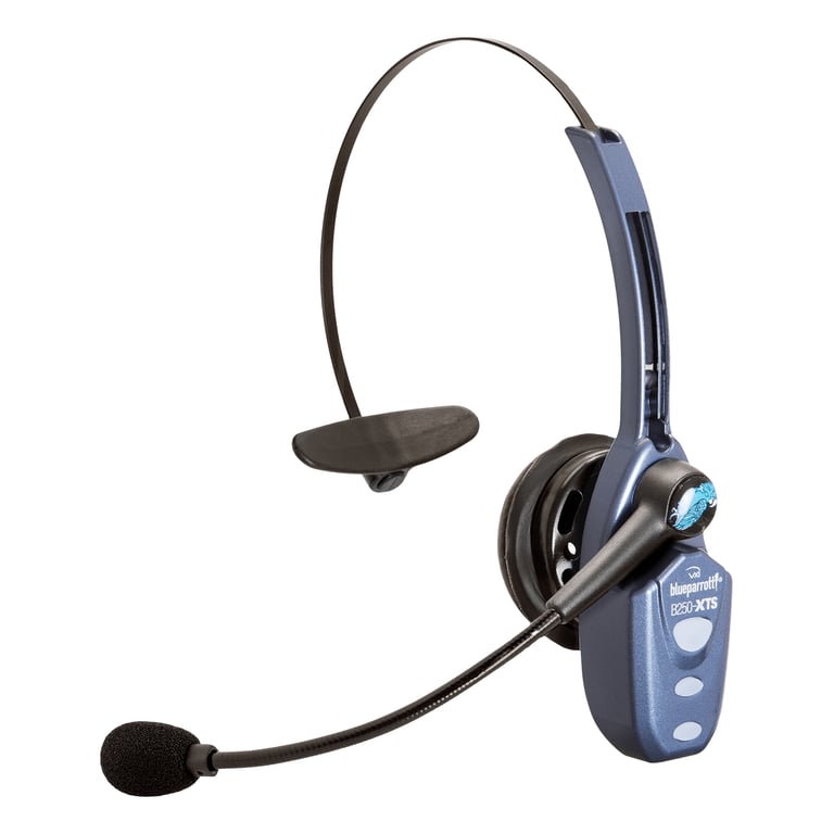 BlueParrott 204426 słuchawki/zestaw słuchawkowy Bezprzewodowy Opaska na głowę Car/Home office Bluetooth Czarny, Niebieski