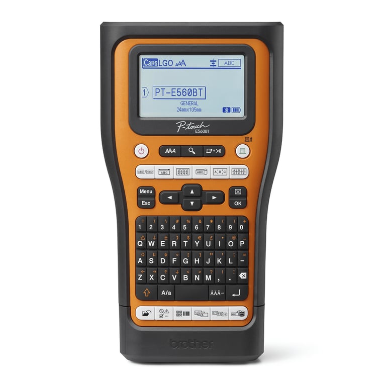 Brother PT-E560BTSP drukarka etykiet Termotransferowy 180 x 180 DPI 30 mm/s Przewodowy i Bezprzewodowy HSE/TZe Bluetooth QWERTZ