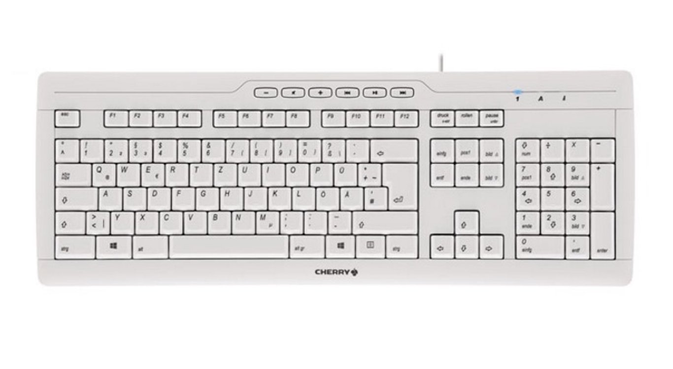 CHERRY STREAM 3.0 klawiatura Biuro USB Swiss Czarny G85-23200CH-0