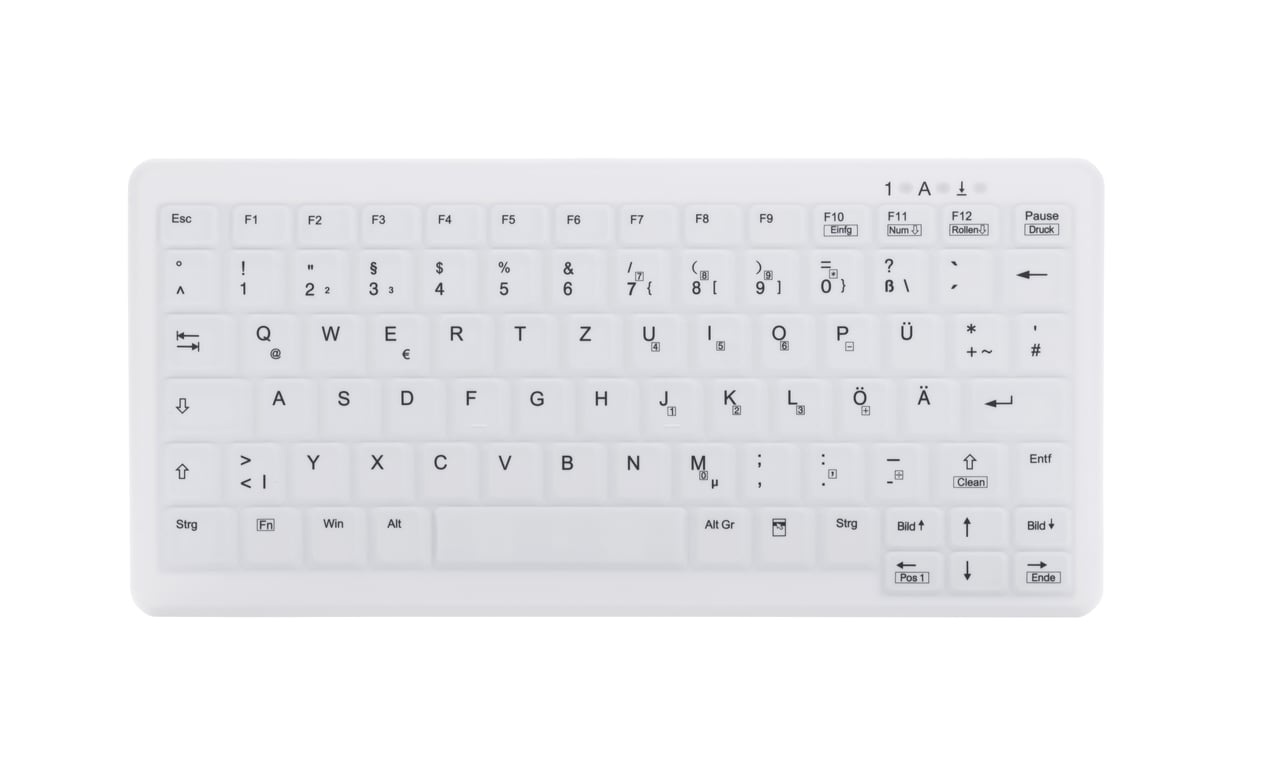 CHERRY AK-C4110 klawiatura Medyczna RF Wireless QWERTZ Niemiecki Biały AK-C4110F-FUS-W/GE