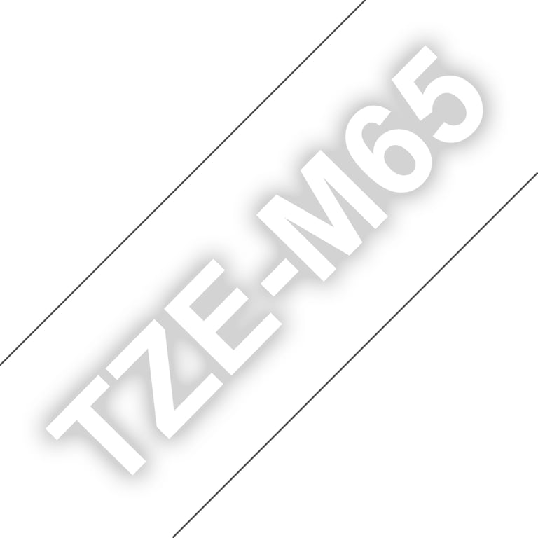 Brother TZE-M65 taśmy do etykietowania Przezroczysty
