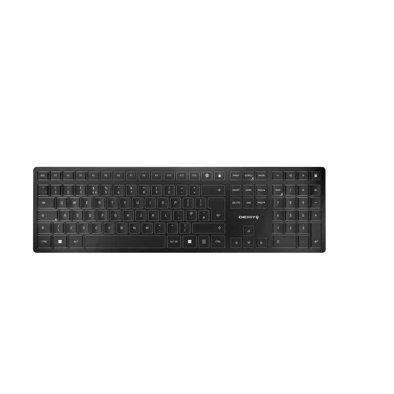 CHERRY KW 9100 SLIM klawiatura RF Wireless + Bluetooth QWERTY Angielski Czarny JK-9100GB-2