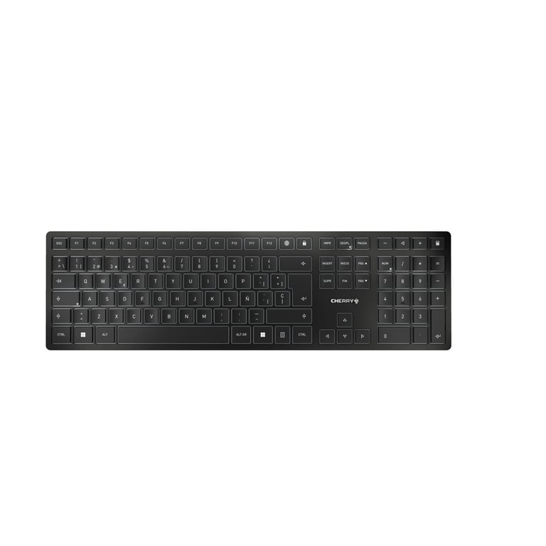 CHERRY KW 9100 SLIM klawiatura RF Wireless + Bluetooth QWERTY Hiszpański Czarny JK-9100ES-2