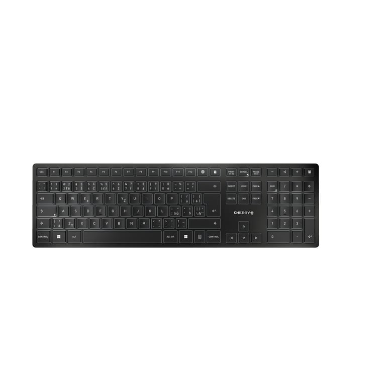 CHERRY KW 9100 SLIM klawiatura RF Wireless + Bluetooth Czarny JK-9100CS-2