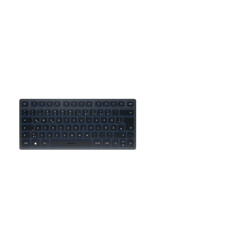 CHERRY KW 7100 MINI BT klawiatura Uniwersalne Bluetooth QWERTZ Niemiecki Niebieski JK-7100DE-22