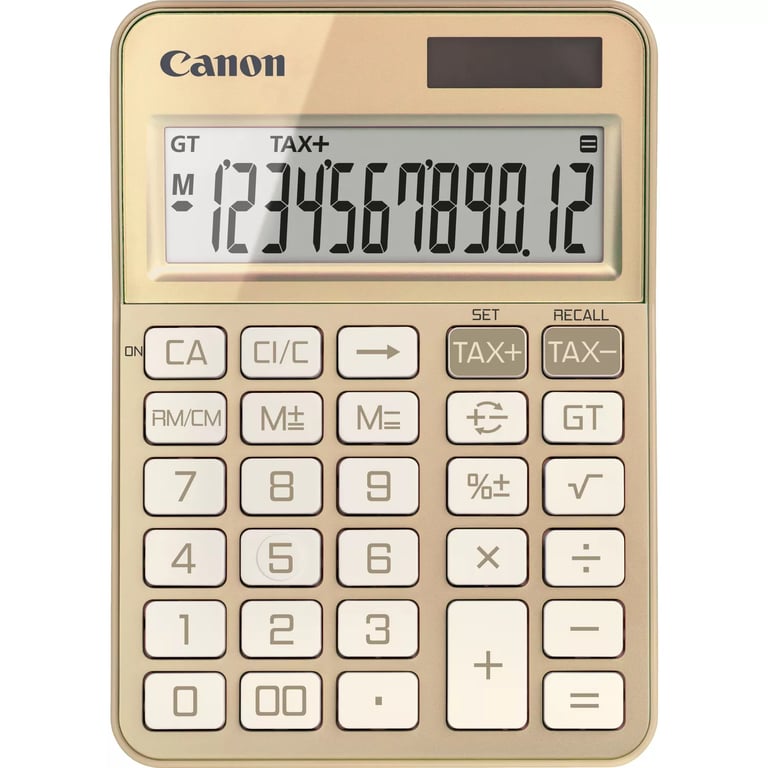Canon KS-125KB kalkulator Komputer stacjonarny Podstawowy kalkulator Złoto