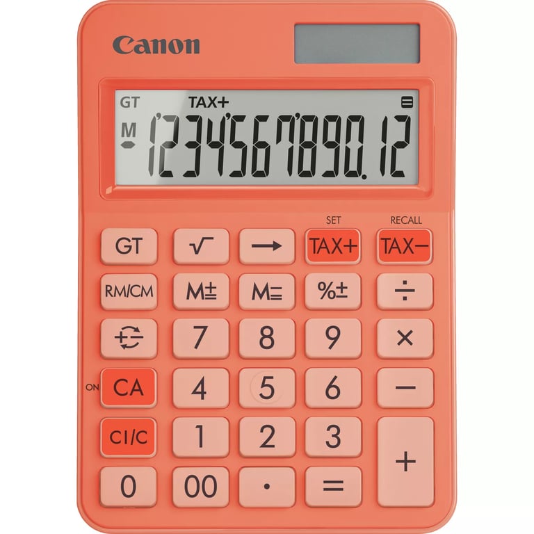 Canon LS-125KB kalkulator Komputer stacjonarny Podstawowy kalkulator Pomarańczowy