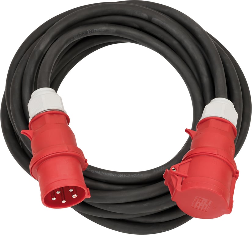 Brennenstuhl 1167320100 rozgałęziacz 10 m Zewnętrzna Czarny, Czerwony