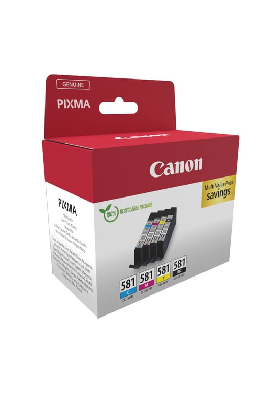Canon 2103C007 nabój z tuszem 4 szt. Oryginalny Czarny, Cyjan, Purpurowy, Żółty