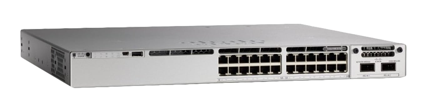 Cisco Catalyst C9300-24UX-E łącza sieciowe Zarządzany L2/L3 10G Ethernet (100/1000/10000) Obsługa PoE 1U Szary