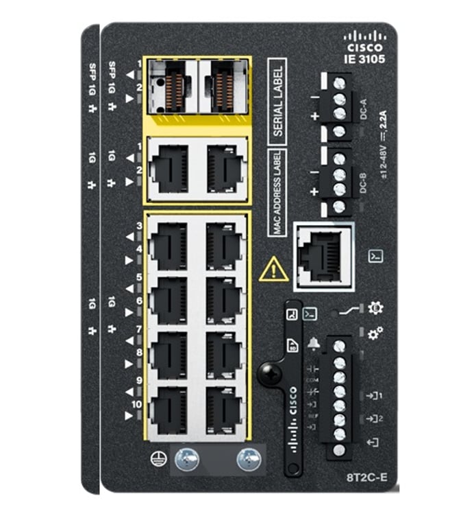Cisco Catalyst IE3105 Zarządzany L2 Gigabit Ethernet (10/100/1000) Czarny