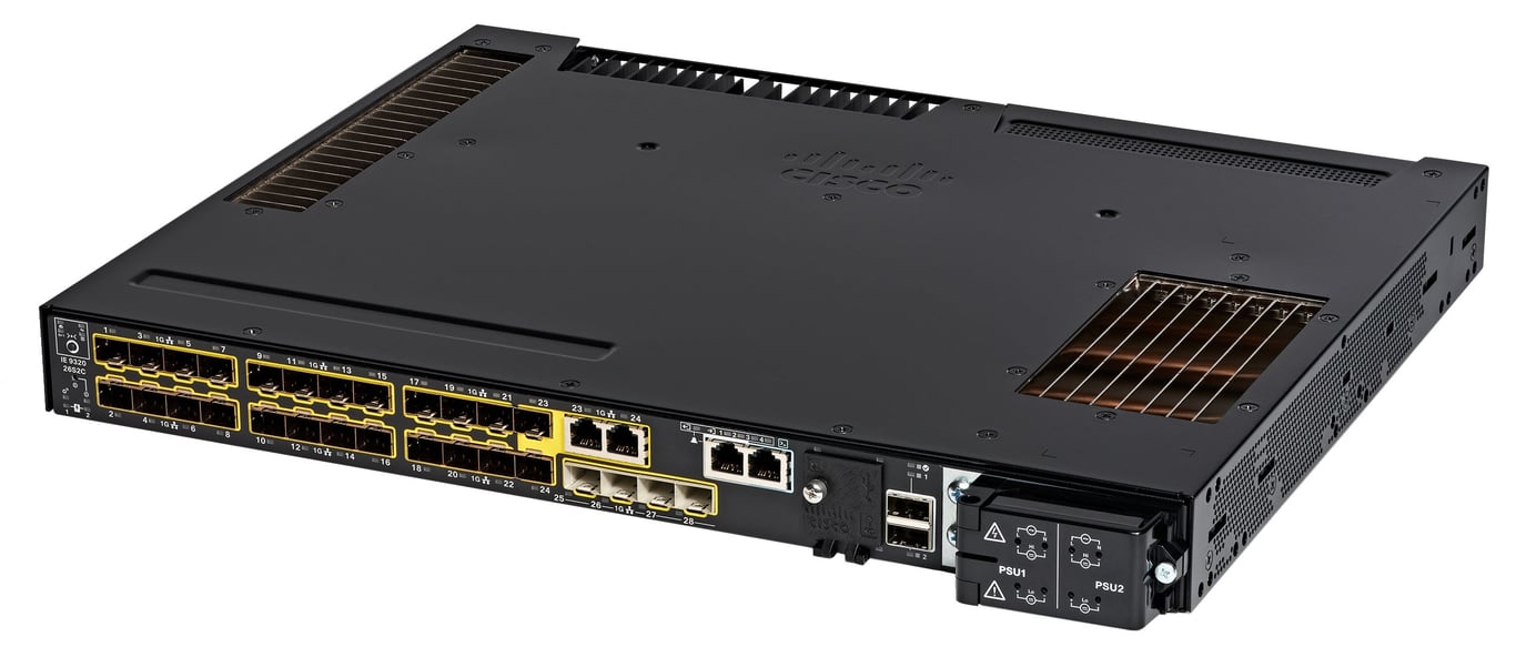 Cisco IE-9320-26S2C-E łącza sieciowe Zarządzany L2/L3 Czarny