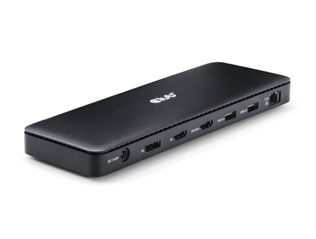 CLUB3D Thunderbolt 4 Certified 11-in-1 stacja dokująca Uniwersalne Czarny