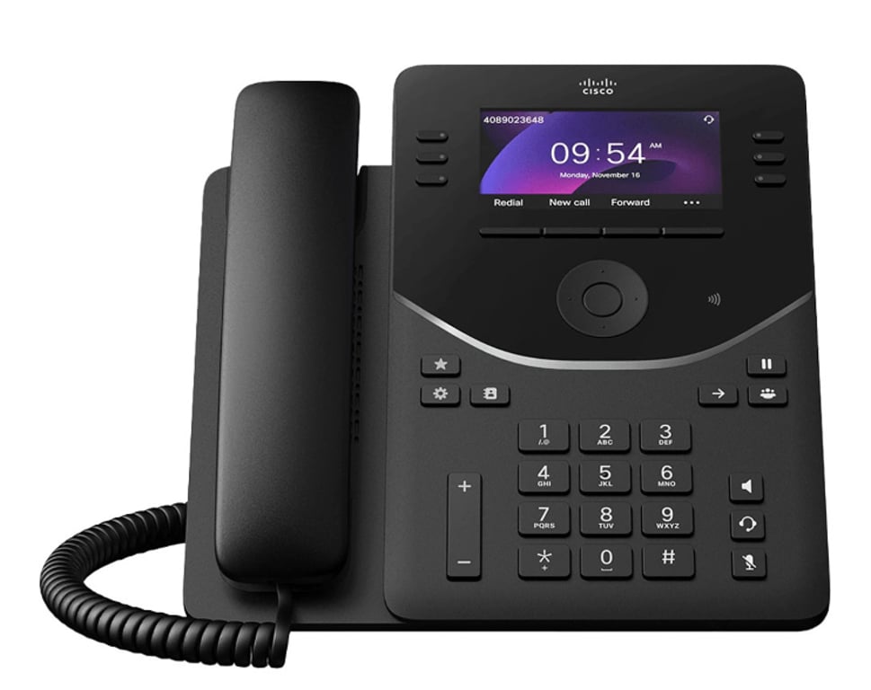 Cisco DP-9851-K9= telefon VoIP Czarny 6 linii LCD