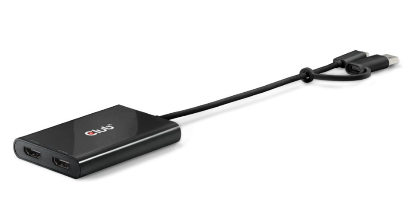 CLUB3D CSV-1475 rozgałęziacz telewizyjny USB Type-C 2x HDMI