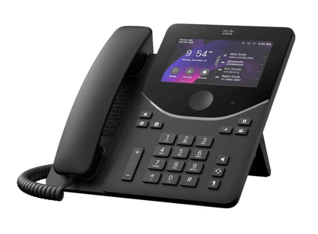 Cisco DESK PHONE 9871 CARBON telefon VoIP Czarny, Carbon LCD Wi-Fi