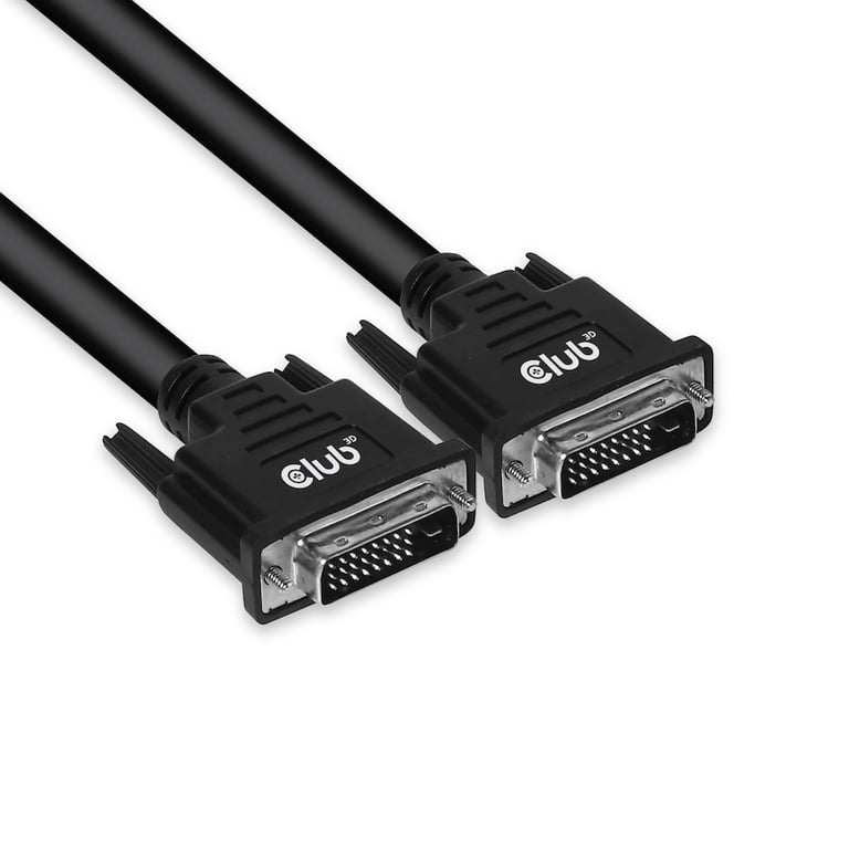 CLUB3D DVI-D DUAL LINK (24+1) CABLE BI DIRECTIONAL M/M 10m 32.8 ft 28AWG Czarny