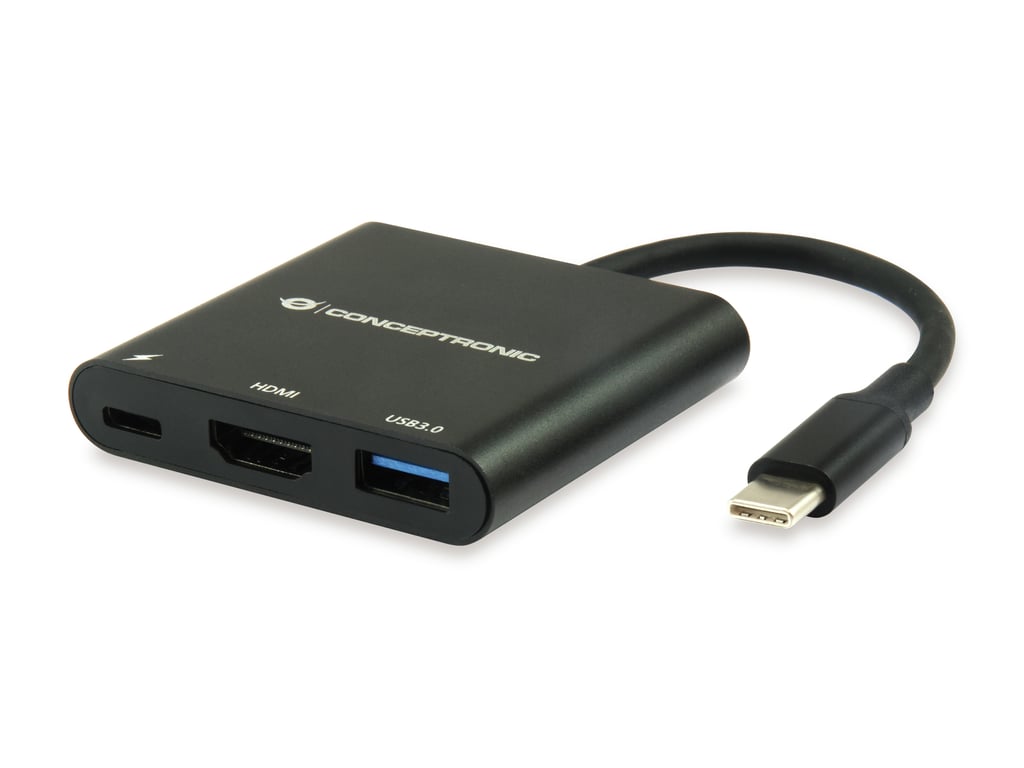 Conceptronic DONN01B stacja dokująca USB 3.2 Gen 1 (3.1 Gen 1) Type-C Czarny