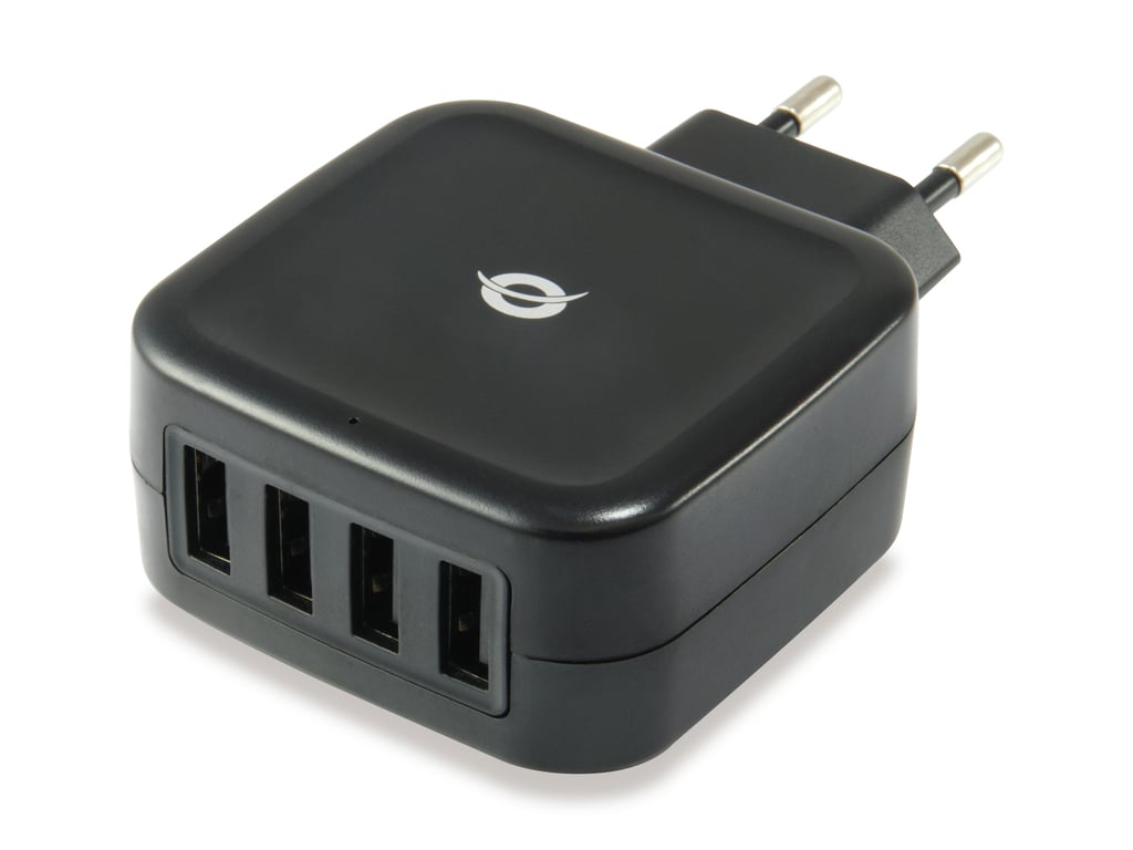Conceptronic ALTHEA04B ładowarka do urządzeń przenośnych Uniwersalne Czarny Prąd przemienny Wewnętrzna