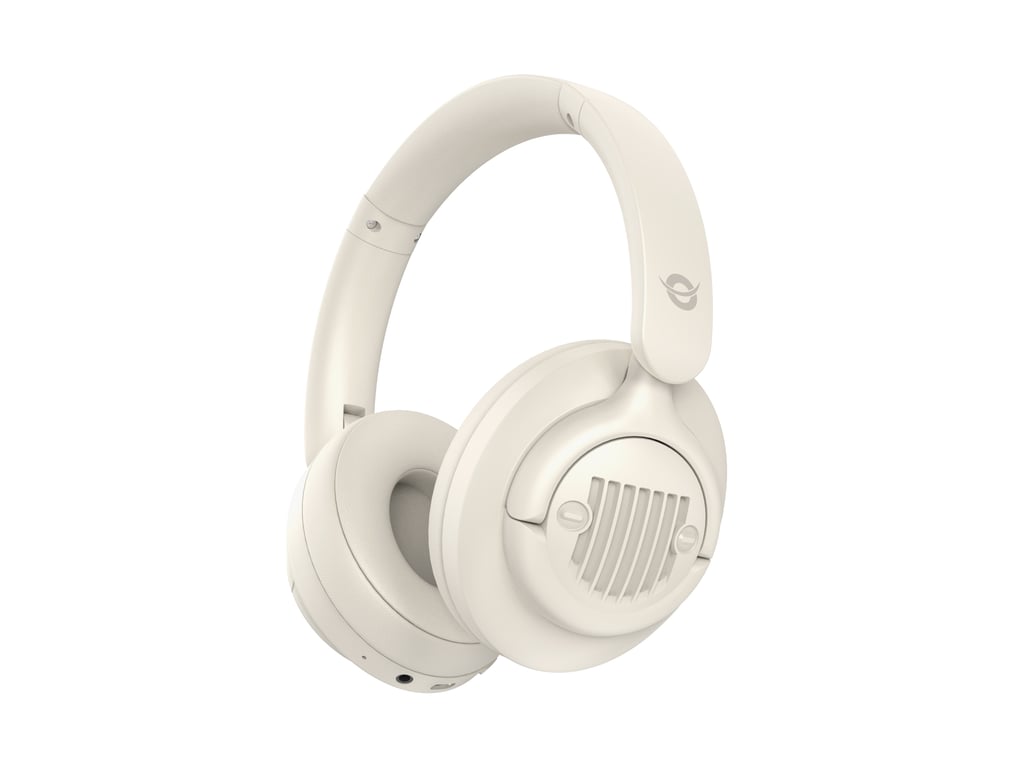 Conceptronic ALVAH02C słuchawki/zestaw słuchawkowy Przewodowy i Bezprzewodowy Opaska na głowę Muzyka Bluetooth Kremowy