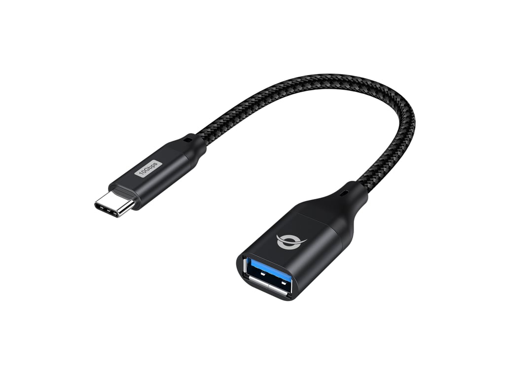 Conceptronic ABBY18B zmieniacz płci / kabli USB-C USB-A Czarny