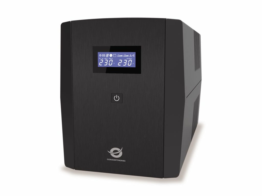 Conceptronic ZEUS08E zasilacz UPS Technologia line-interactive 1,5 kVA 900 W 6 x gniazdo sieciowe