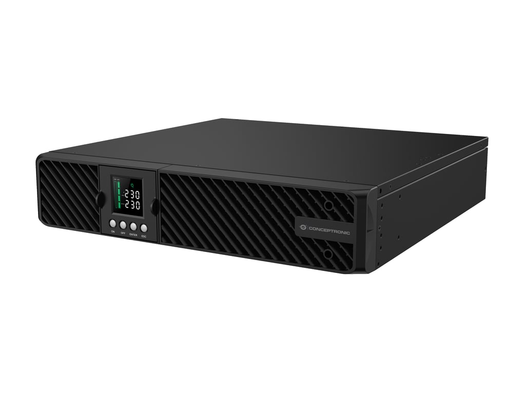 Conceptronic ZEUS51E1K zasilacz UPS Podwójnej konwersji (online) 1 kVA 1000 W 8 x gniazdo sieciowe