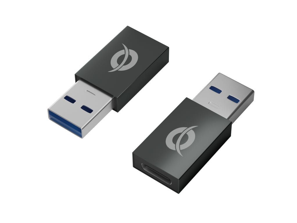 Conceptronic DONN10G zmieniacz płci / kabli USB A USB C Czarny