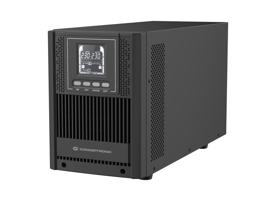 Conceptronic ZEUS52E2K zasilacz UPS Podwójnej konwersji (online) 2 kVA 1800 W 6 x gniazdo sieciowe
