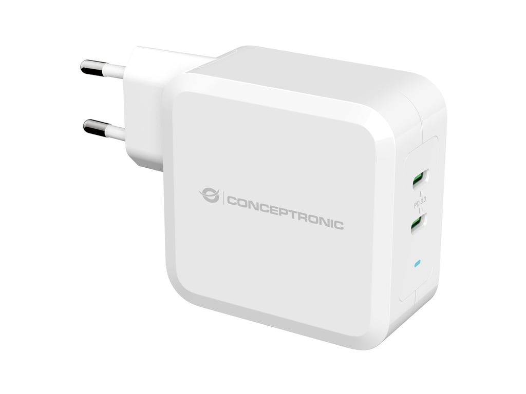 Conceptronic ALTHEA08W ładowarka do urządzeń przenośnych Uniwersalne Biały Prąd przemienny Wewnętrzna