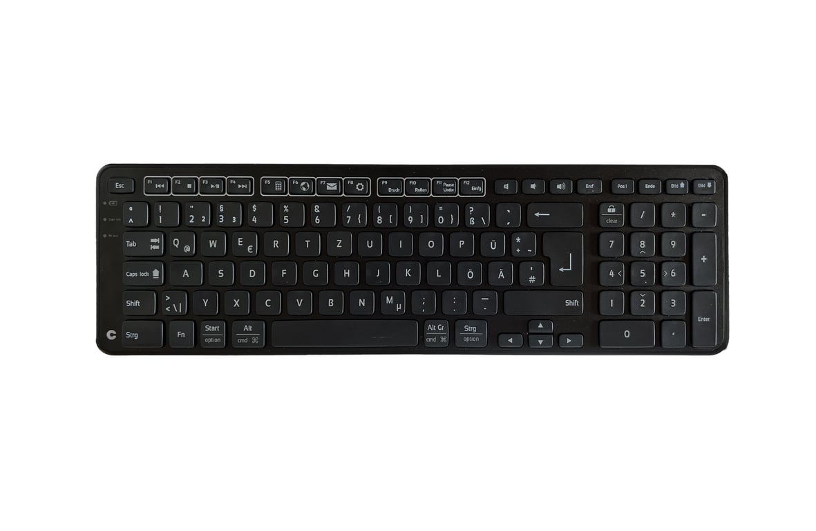 Contour Design Balance klawiatura RF Bezprzewodowy + USB QWERTZ Niemiecki Czarny 102100