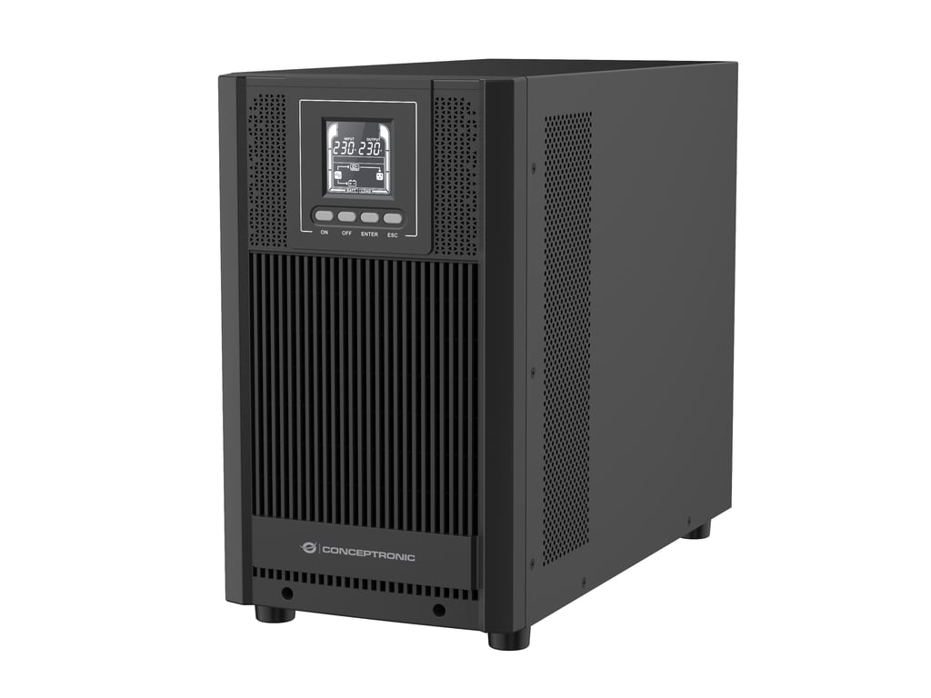 Conceptronic ZEUS52E3K zasilacz UPS Podwójnej konwersji (online) 3 kVA 2700 W 5 x gniazdo sieciowe