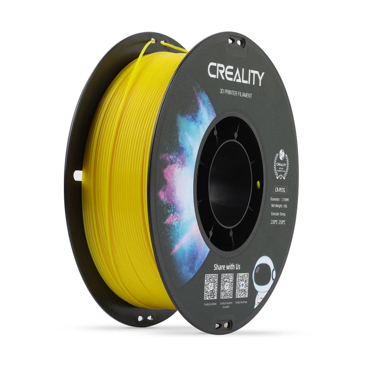 Creality 3D 3301030033 materiały drukarskie 3D Politereftalan etylenu glikolu (PETG) Żółty 1 kg