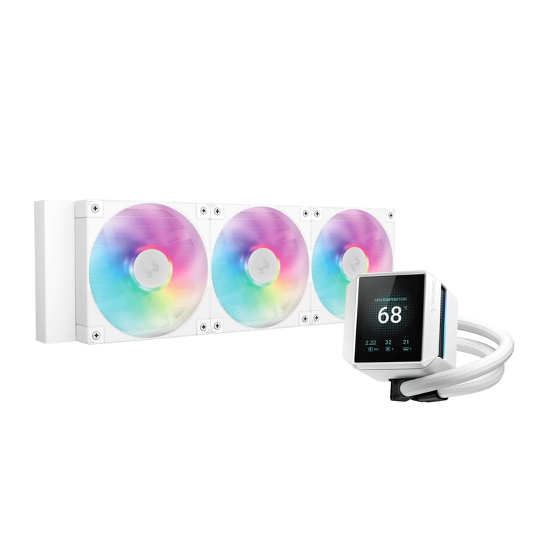 DeepCool Mystique 360 WH ARGB Procesor Chłodnica cieczy all-in-one 12 cm Biały 1 szt.